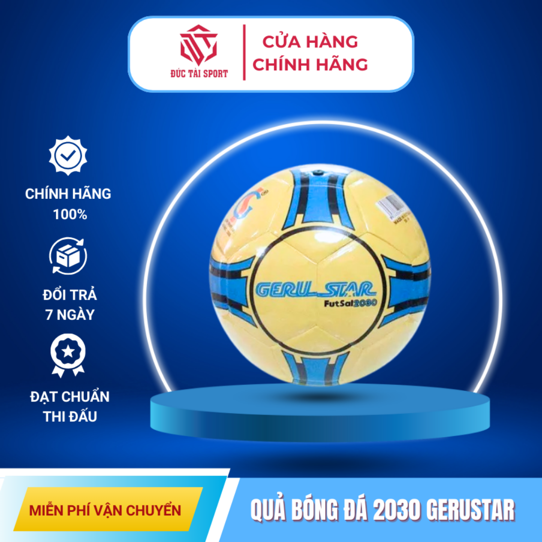 Ảnh của Bóng Đá Geru Star Futsal 2030 dán (vàng lá) số 4, 08GRS4 (Quả)