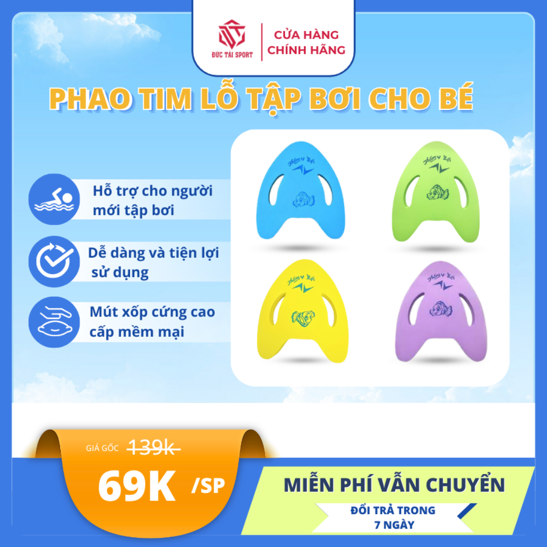 Ảnh của Phao tim lỗ nhỏ Thắng Lợi, 46TL (Phao tập bơi) (Cái)