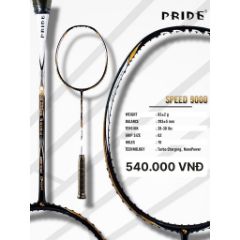 Ảnh của Vợt PRIDE SPEED 9000[tặng cước+cuốn cán]