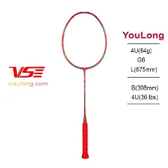 Ảnh của Set vợt cầu lông VS You Long Đỏ Tết 2024 Limited[tặng cước+cuốn cán]