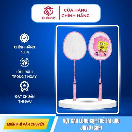 Hiển thị chi tiết cho Vợt cầu lông cặp trẻ em Gấu Jinyu (Cặp) Ảnh của Vợt cầu lông cặp trẻ em Gấu Jinyu (Cặp)