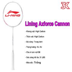 Ảnh của LINING AXFORCE CANNON (trắng)[tặng cước+cuốn cán]