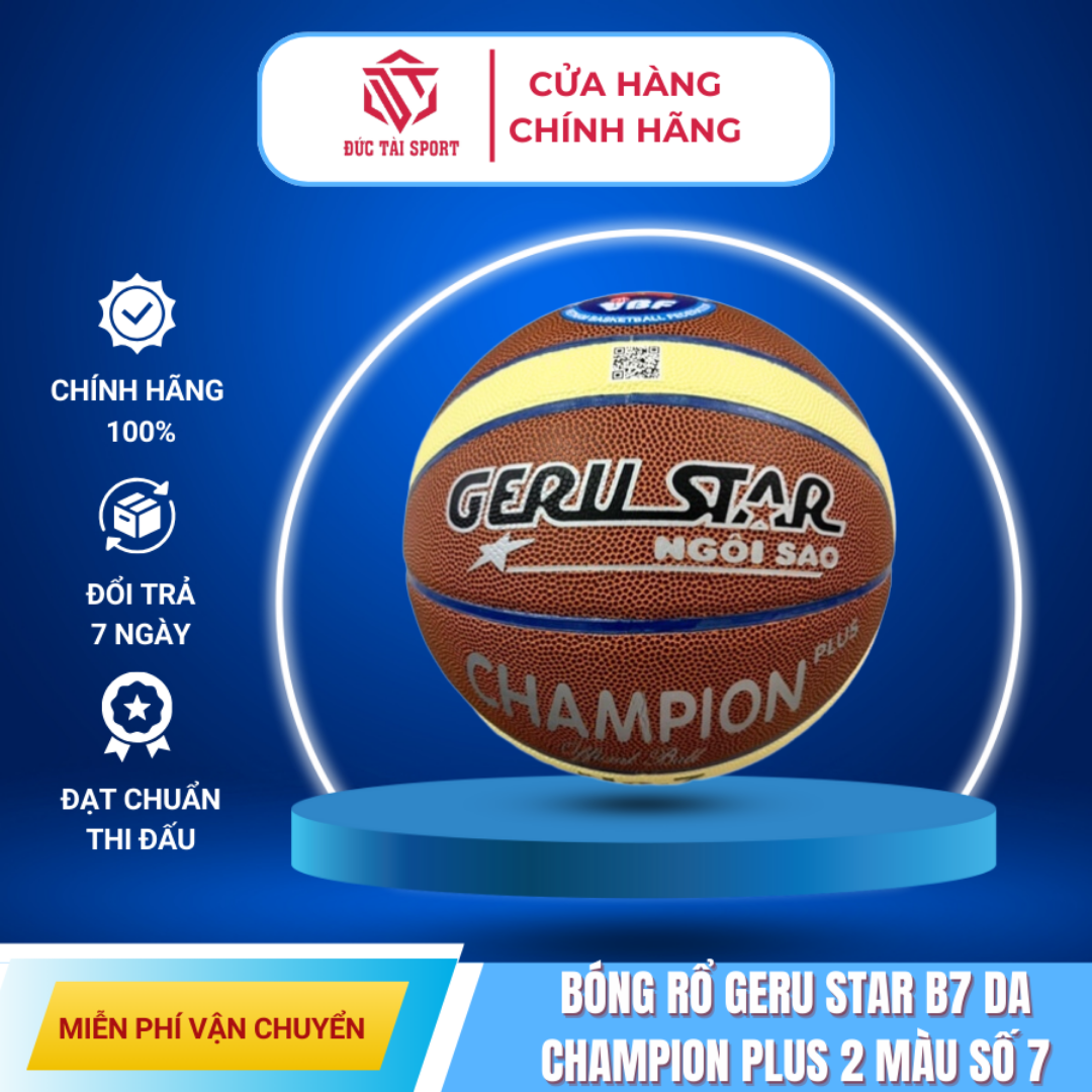 Ảnh của Bóng rổ Geru Star B7 da Champion Plus 2 màu số 7