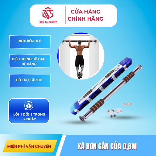 Hiển thị chi tiết cho Xà đơn gắn cửa 0,8m Ảnh của Xà đơn gắn cửa 0,8m